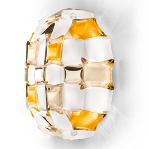 Svítidlo Slamp jantarová/bílá plast