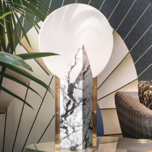 Svítidlo Slamp bílá/mosaz hliník/Opalflex®