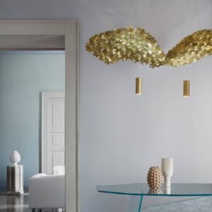 Svítidlo Slamp zlatý Opalflex®/Lentiflex®