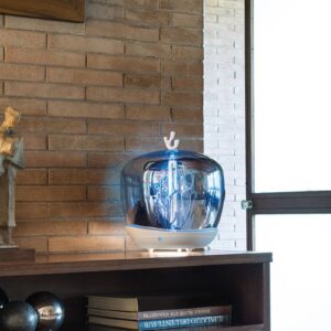 Svítidlo Slamp bílý/stříbrný polykarbonát