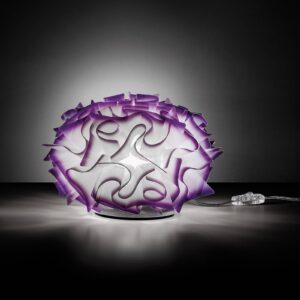 Svítidlo Slamp opálová bílá/švestková Opalflex®/metakrylát