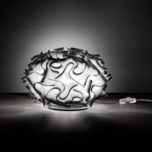 Svítidlo Slamp opálová bílá/antracitová Opalflex®/metakrylát