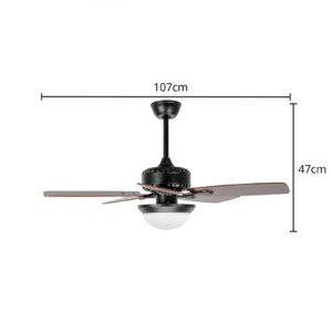 Svítidlo Starluna černá kartáčovaná/dřevo tmavé/bílá železo/sklo/překližka