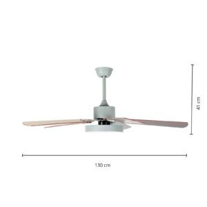 Svítidlo Starluna šedá/světlé dřevo železo/akryl/překližka