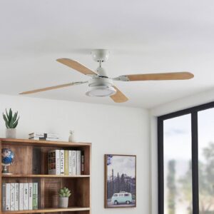 Svítidlo Starluna bílá/buk ocel/MDF