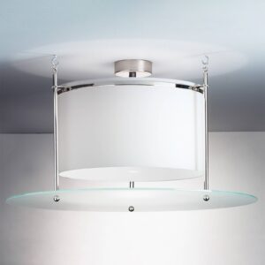 Svítidlo TECNOLUMEN opálově bílá/satinovaná/nikl opálové sklo/niklovaný kov