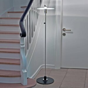 Svítidlo TECNOLUMEN nikl/čirá/černá matně leptané sklo/niklovaná mosaz/železo