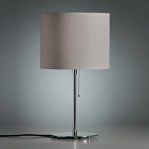 Svítidlo TECNOLUMEN nikl/černá niklovaný kov/plátno/plast