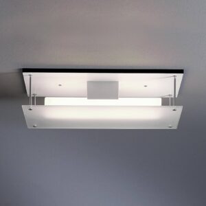 Svítidlo TECNOLUMEN bílá/černá/nikl/čirá dřevo/niklovaný kov/sklo