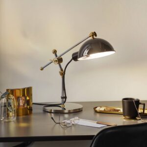 Svítidlo TECNOLUMEN chrom/černá kov