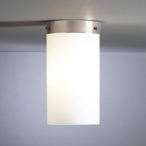 Svítidlo TECNOLUMEN nikl/opálová bílá niklovaný kov/opálové sklo