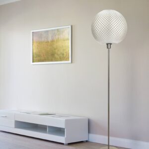 Svítidlo Tagwerk bílá/nikl satinovaný bioplast/kov