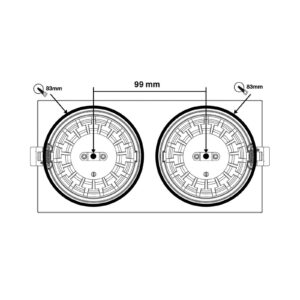 Svítidlo The Light Group bílá hliník