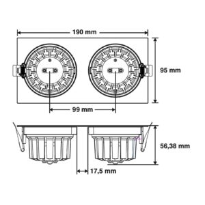 Svítidlo The Light Group černá hliník