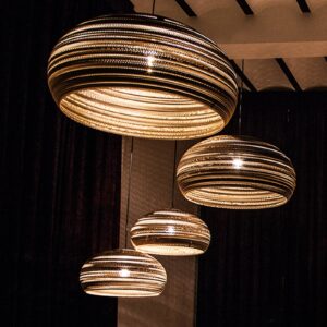 Svítidlo Think Paper hnědá karton