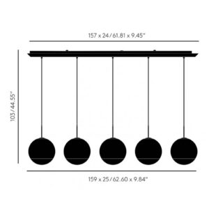 Svítidlo Tom Dixon chrom/transparentní polykarbonát