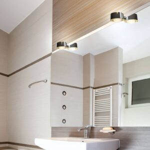 Svítidlo Top Light chrom kov/sklo