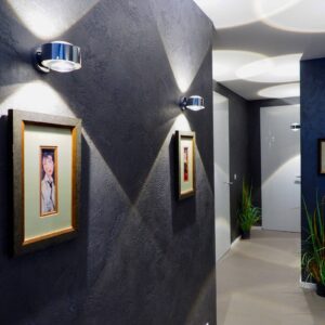 Svítidlo Top Light chrom/čirý hliník/zinek/sklo