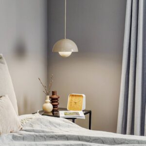 Svítidlo &Tradition šedá-béžová ocel