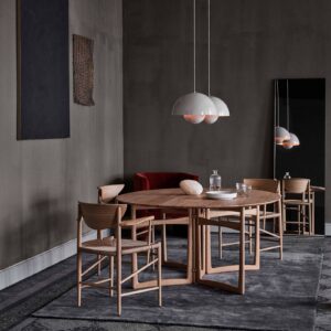 Svítidlo &Tradition šedá-béžová ocel