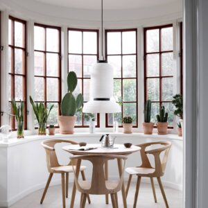 Svítidlo &Tradition slonovina/dřevo tmavé rýžový papír/dubové dřevo