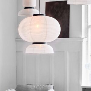 Svítidlo &Tradition slonovina/dřevo tmavé rýžový papír/dubové dřevo