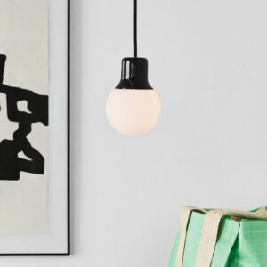 Svítidlo &Tradition černá/bílá mramor/sklo