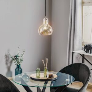 Svítidlo &Tradition stříbrná/černá sklo