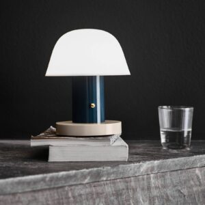 Svítidlo &Tradition tmavě modrá/bílá/písková polykarbonát/mosaz