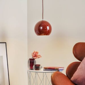 Svítidlo &Tradition červenohnědá hliník