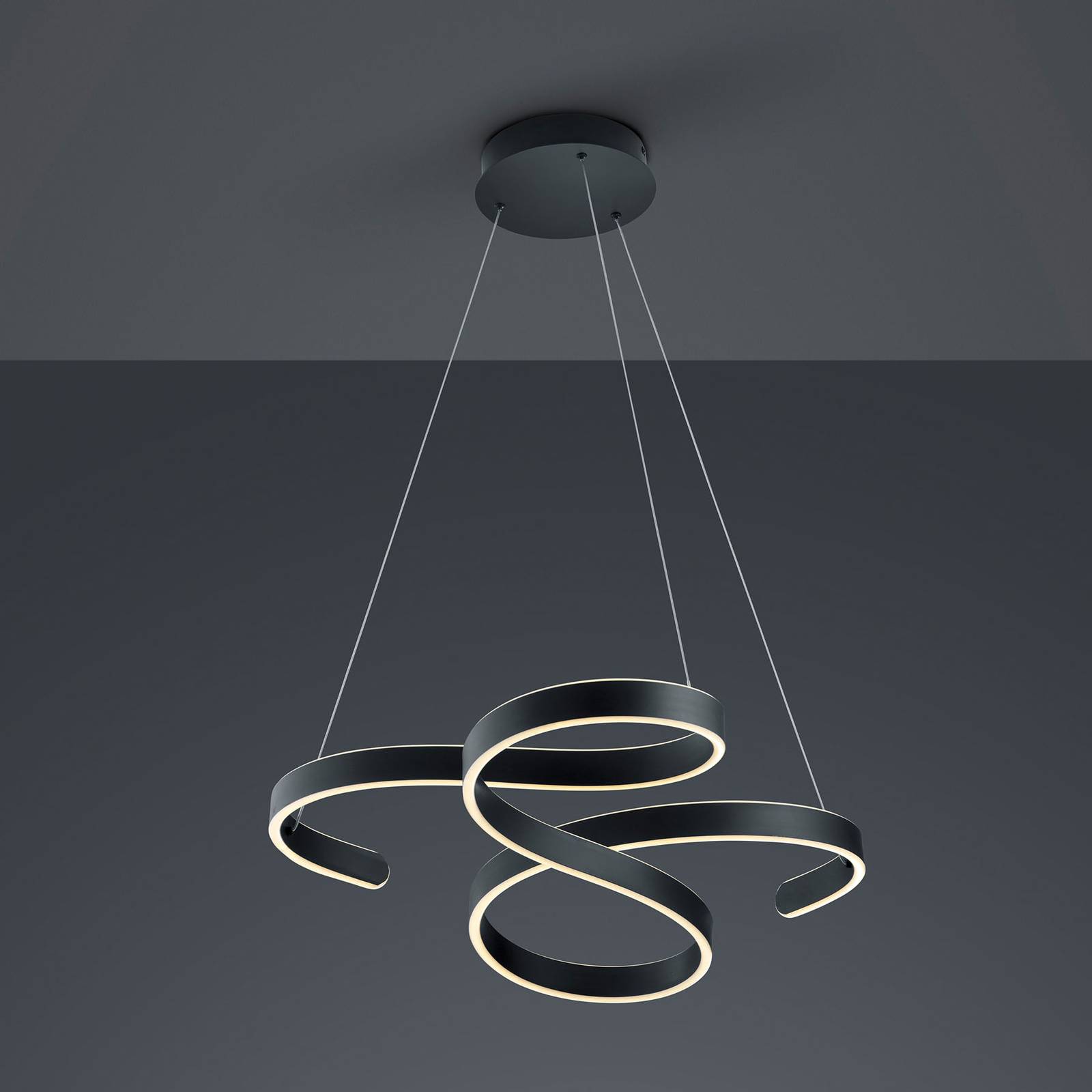 Trio Lighting LED závěsné světlo Francis, antracit, Obývací pokoj / jídelna, kov, 52W, P: 72 cm, L: 68 cm - Image 3