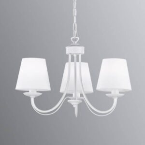 Svítidlo Trio Lighting bílá matná kov/textil