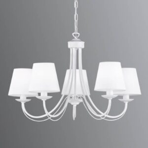 Svítidlo Trio Lighting bílá matná kov/textil