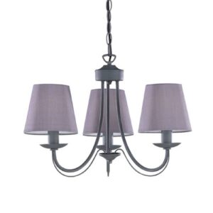 Svítidlo Trio Lighting betonová/šedá kov/textil