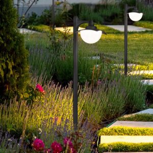 Svítidlo Trio Lighting antracitová/bílá hliníkový odlitek/sklo