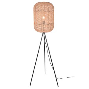 Svítidlo Trio Lighting hnědá/černá matná sisal/kov