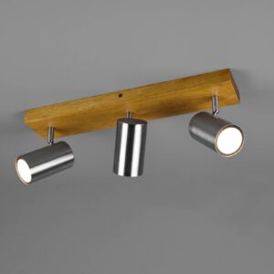 Svítidlo Trio Lighting světle hnědá/nikl matný kov