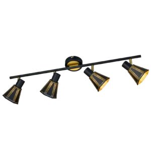 Svítidlo Trio Lighting černá matná/zlatá kov