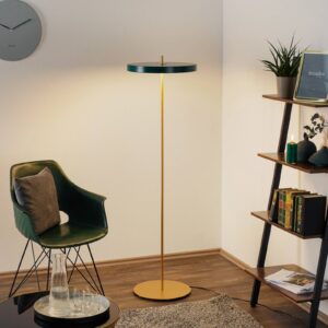 Svítidlo UMAGE lesní zeleň/zlatý ocel/hliník/PMMA