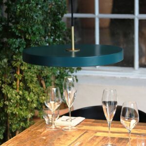 Svítidlo UMAGE zelený ocel/hliník/plast/textil