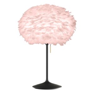 Svítidlo UMAGE růžová/černá husí peří/hliník/lepenka