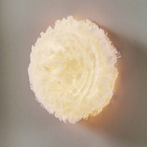 Svítidlo UMAGE bílý husí peří/papír/kov