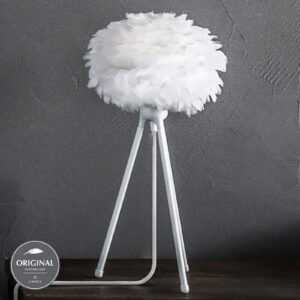 Svítidlo UMAGE bílá husí brka/hliník/papír