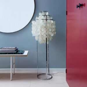 Svítidlo Verpan chrom/krémově bílá perleť/kov/nerezová ocel