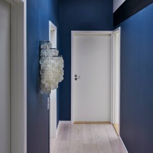 Svítidlo Verpan chrom/krémově bílá perleť/kov/nerezová ocel