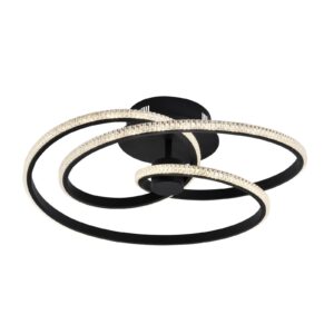 Svítidlo Viokef matná černá/čirá hliník/akryl