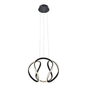 Svítidlo Viokef matná černá/čirá hliník/akryl