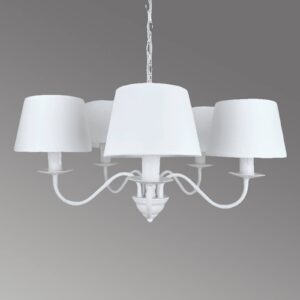 Svítidlo Viokef bílá kov/textil