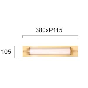 Svítidlo Viokef zlatá/krémová ocel/sklo