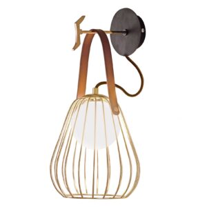 Svítidlo Viokef zlatá/černá/bílá kov